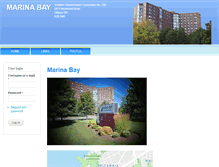 Tablet Screenshot of marinabay.ca